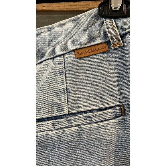 Zimmermann Wide Leg blue Jeans size 2/ US 8 - Picture 8 of 16